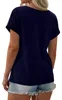 Damen Kurzarm-Top mit Farbblock-Design, lässiges Produktbild-Vorschau 3