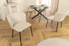 riess-ambiente Design Stuhl LYON beige Cord schwarze Produktbild-Vorschau 2