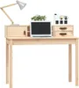 vidaXL Stôl 110 x 50 x 93 cm z masívneho borovicového dreva Náhľad obrázku produktu 3