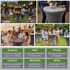 10er Set Stehtischhusse Stretch anthrazit Partytisch Produktbild-Vorschau 7