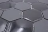 Keramik Mosaik Hexagon schwarz glänzend R10B Duschtasse Produktbild-Vorschau 4