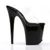 FLAMINGO-802 Damen Slipper von Pleaser, Transparent Schwarz Produktbild-Vorschau 5