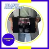 Beautycase in dunkelgrauer Samt-Optik als stilvolle Geschenkidee – kompaktes Schminkset mit praktischem Tragegriff und elegantem Design. Anteprima dell’immagine prodotto