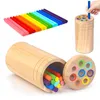 Montessori-Holzspielzeug, 3-in-1 Motorik- und Sensorikspiel Produktbild-Vorschau 1