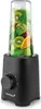 A black Korona smoothie maker with a glass beaker filled with fruit and mint leaves. Produktbild-Vorschau