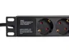 LogiLink 19" Steckdosenleiste 9-fach ohne Schalter schwarz Produktbild-Vorschau 6