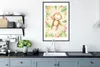 MuchoWow® MuchoWow® Gerahmtes Poster Affe - Blumen - Produktbild-Vorschau 4