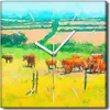Coloray Uhr auf Leinwand 30x30 cm Wand Uhr Dekoration Produktbild-Vorschau 1