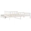 Válenda s přistýlkou a zásuvkami bez matrace bílá 90x190 cm Náhled obrázku produktu 7