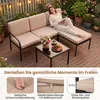 COSTWAY, set da salotto da giardino composto da 3 pezzi, Anteprima dell’immagine prodotto 5
