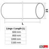 SOTECH Schrankstange rund Chrom, 1000 mm – Kleiderstange Ø Produktbild-Vorschau 5