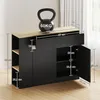 HOMCOM Buffet, meuble de rangement, avec placard 2 portes, Voir les images du produit 5