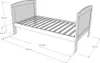 Babybett Kinderbett 70x140 cm mit Matratze & Schublade Produktbild-Vorschau 9