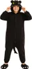 A person wearing a black dragon-themed onesie costume. Anteprima dell’immagine prodotto