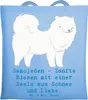 Mr. & Mrs. Panda Tote Bag Samojede Liebe - Sky Blue - Produktbild-Vorschau 1