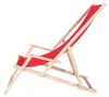 Sonnenliege Armlehne Rot Strand Campingstuhl Holz klappbar Produktbild-Vorschau 3