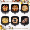 ZMH Heißluftfritteuse xxl 6L Airfryer Schwarz Einzelkorb Produktbild-Vorschau 5