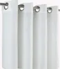 Vorhang weiß 140x245 cm Ösen blickdicht Struktur Produktbild-Vorschau 1