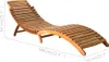 A wooden sun lounger shown from a side angle with dimensions indicated by text overlays. Náhľad obrázku produktu