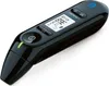 A black digital thermometer with a display screen and buttons, shown against a white background. Produktbild-Vorschau
