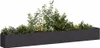 vidaXL Pflanzkübel Schwarz 360x40x40 cm Kaltgewalzter Stahl Produktbild-Vorschau 1
