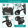 ELONEO Rollator pieghevole con sedile, rollator per esterni Anteprima dell’immagine prodotto 8
