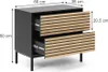Vicco Nachttisch Eliza, 2er set, Artisan Eiche/Anthrazit Produktbild-Vorschau 3