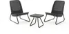 Two chairs and a small table are arranged on a white background. Produktbild-Vorschau