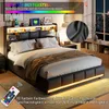 INONEFT Polsterbett 140x200cm mit LED und USB, Doppelbett, Produktbild-Vorschau 7