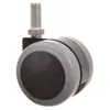 A close-up studio shot of a single caster wheel with a threaded bolt. Anteprima dell’immagine prodotto