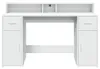 vidaXL Bureau LED blanc 140x55x91 cm bois composite Voir les images du produit 6