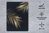 MuchoWow® Mauspad Mousepad Blätter - Pflanzen - Gold - Produktbild-Vorschau 2