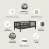 Petite Amélie Kinderbett Plume - 70x140 cm - Schwarz - mit Produktbild-Vorschau 3