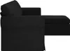 vidaXL Sofa czarna 215 x 138 x 80 cm tkanina Podgląd zdjęcia produktu 5