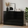 Roe Furniture Kommode, Schwarz Hochglanz, 140 cm, mit 8 Produktbild-Vorschau 4