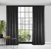 Samtvorhang ROSA schwarz 135x300 cm Kräuselband Produktbild-Vorschau 2