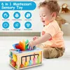Montessori Spielzeug ab 1 2 3 Jahr,6-in-1 Tücherbox mit Produktbild-Vorschau 5