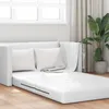 Boden-Sofa-Bett 2-in-1 Weiß 124x71x78 cm Kunstleder, Produktbild-Vorschau 3