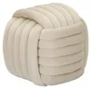 Mauro Ferretti Hocker Softy creme 45x45x45 cm Produktbild-Vorschau 2