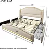 Flieks Polsterbett 180x200cm mit USB & Type-C, Stauraumbett Produktbild-Vorschau 7