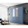 Kleiderschrank BALI D4 – 200 cm – 4 Türen, Spiegel & 3 Produktbild-Vorschau 2
