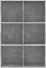 vidaXL Bücherregal/Sideboard Betongrau 66x30x98 cm Produktbild-Vorschau 6