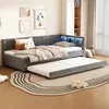 Tagesbett 90x200 cm mit Ausziehbett 90x190, USB & Typ-C, Produktbild-Vorschau 1