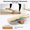 FunLife Balance Board in legno di betulla con rotelle Anteprima dell’immagine prodotto 4