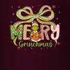 Merry Grinchmas Grinch Natale divertente regalo fiocco Anteprima dell’immagine prodotto 3