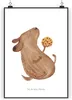 Mr. & Mrs. Panda Bild Hund Keks DIN A5 - Weiß - Geschenk, Produktbild-Vorschau 1