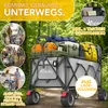 TRESKO® Bollerwagen faltbar 215L mit Bremse | Handwagen Produktbild-Vorschau 3
