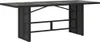 vidaXL 9-tlg. Garten-Essgruppe mit Kissen Schwarz Poly Produktbild-Vorschau 4