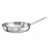 A stainless steel frying pan on a white background. Produktbild-Vorschau
