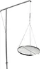 A stainless steel grill gallows with a hanging grill grate, shown against a white background. Podgląd zdjęcia produktu